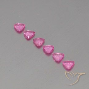 1.51 ct natürliche Intensives Rosa Saphir-Edelsteine, Trillion, VS