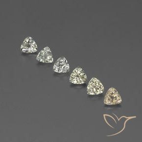 1.89ctw Natürlicher Blasses Gelb Saphir, Trillion, VVS-VS
