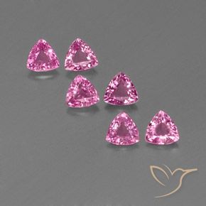 1.60ctw Natürlicher Königslila Rosa Saphir, Trillion, VS