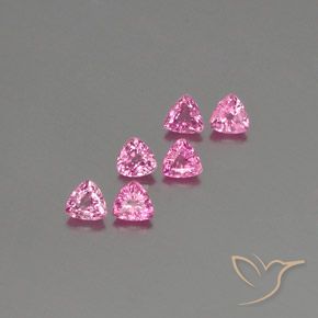 1.60 ct natürliche Königslila Rosa Saphir-Edelsteine, Trillion, VS