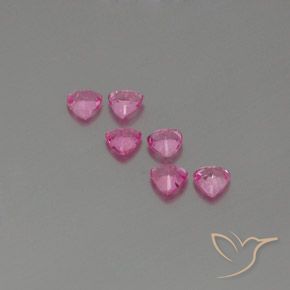 1.60 ct natürliche Königslila Rosa Saphir-Edelsteine, Trillion, VS