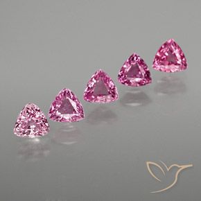 1.53 ct natürliche Mittelrosa Saphir-Edelsteine, Trillion, VS