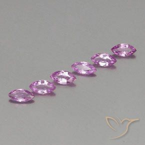 1.64 ct natürliche Rosaig-lila Saphir-Edelsteine, Marquise, VS