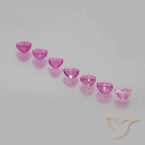 1.73 ct natürliche Intensives Rosa Saphir-Edelsteine, Trillion, VS