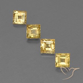 2.24ctw Natürlicher gold-orange Saphir, Quadrat, VS