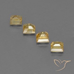 2.24 ct natürliche gold-orange Saphir-Edelsteine, Quadrat, VS