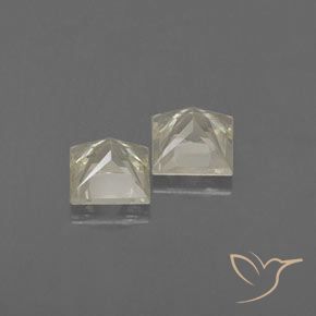 0.96 ct natürliche hellgelb Saphir-Edelsteine, Quadrat, VVS-VS