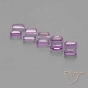 1.30 ct natürliche Mittleres Rosa-Lila Saphir-Edelsteine, Baguette, VS