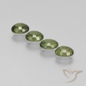 1.84 ct natürliche Mittelgrün Saphir-Edelsteine, Oval, VS