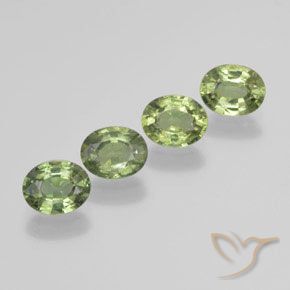 1.69 ct natürliche Waldgrün Saphir-Edelsteine, Oval, VS