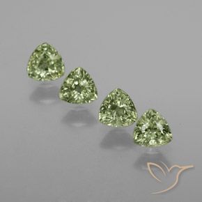 1.71 ct natürliche Helles Waldgrün Saphir-Edelsteine, Trillion, VS