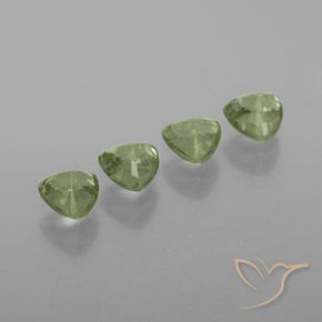 1.71 ct natürliche Helles Waldgrün Saphir-Edelsteine, Trillion, VS