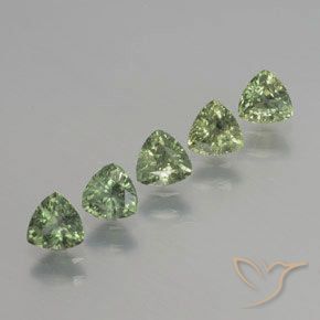 1.96 ct natürliche Helles Salbeigrün Saphir-Edelsteine, Trillion, VS