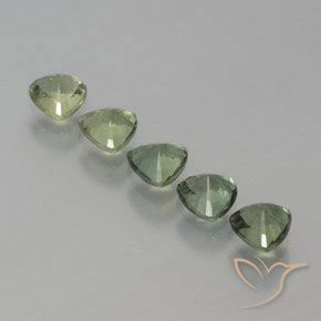 1.96 ct natürliche Helles Salbeigrün Saphir-Edelsteine, Trillion, VS