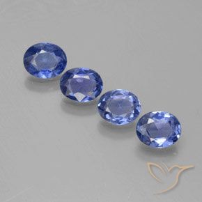 1.52 ct natürliche Mittleres Marineblau Saphir-Edelsteine, Oval Schliff, VS