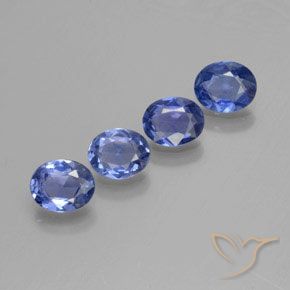 1.52 ct natürliche Mittleres Marineblau Saphir-Edelsteine, Oval Schliff, VS