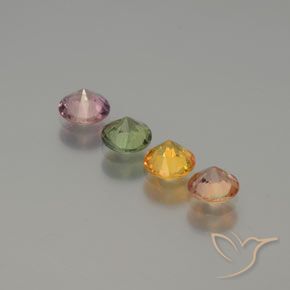 1.48 ct natürliche Mehrfarbig Saphir-Edelsteine, Runden, VS