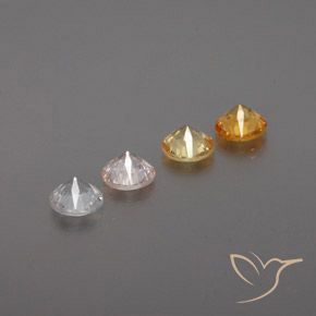 1.46 ct natürliche Mehrfarbig Saphir-Edelsteine, Runden, VS