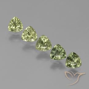 1.84 ct natürliche Helles Waldgrün Saphir-Edelsteine, Trillion, VS