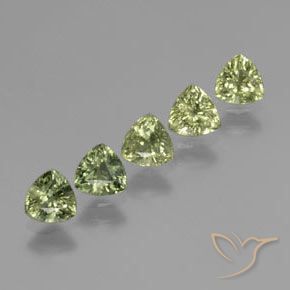 1.84 ct natürliche Helles Waldgrün Saphir-Edelsteine, Trillion, VS