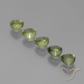 1.84 ct natürliche Helles Waldgrün Saphir-Edelsteine, Trillion, VS