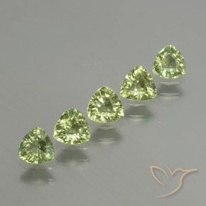 1.82 ct natürliche Mittelgrün Saphir-Edelsteine, Trillion, VS