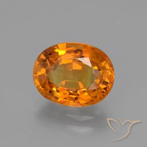 9,17 ctw natürlicher tieforange Saphir, Oval, VS-SI