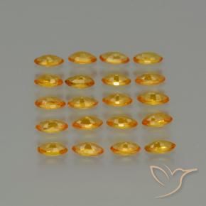4.40 ct natürliche Tiefes Orange-Gold Saphir-Edelsteine, Marquise, VVS-VS