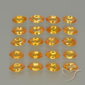 3.68 ct natürliche Tiefes Orange-Gold Saphir-Edelsteine, Marquise, VVS-VS