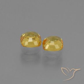 0.97 ct natürliche Golden Saphir-Edelsteine, Kissen, VVS-VS