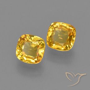 1.05 ct natürliche Golden Saphir-Edelsteine, Kissen, VVS-VS