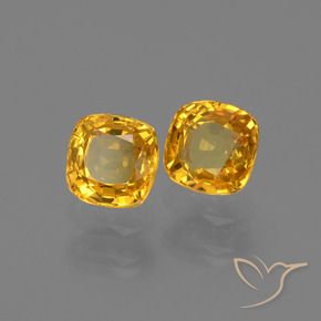 1.16 ct natürliche Aprikose Orange Saphir-Edelsteine, Kissen, VS