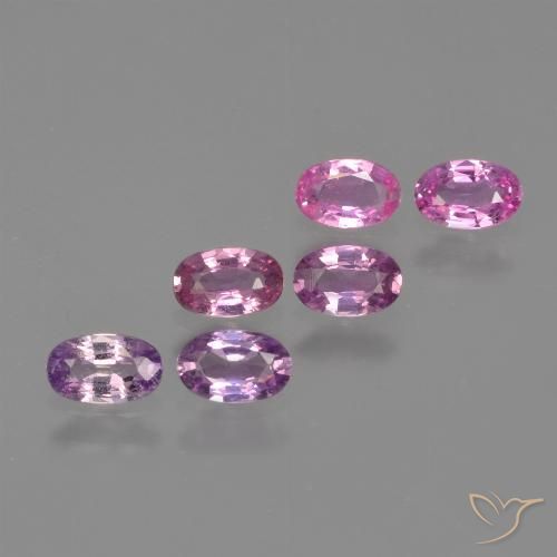 1.69 ct natürliche Rosaig-lila Saphir-Edelsteine, Oval, VS
