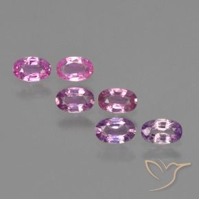 1.69 ct natürliche Rosaig-lila Saphir-Edelsteine, Oval, VS