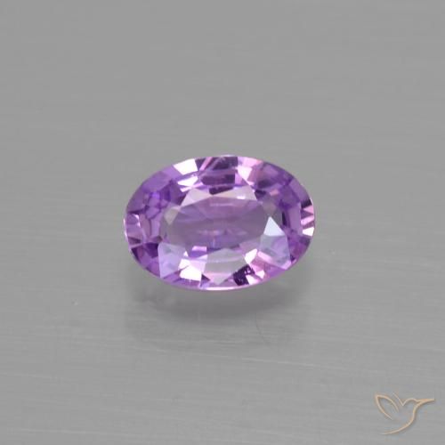 0.57ct Natürlicher Lilaisch-violett Saphir, Oval, VS