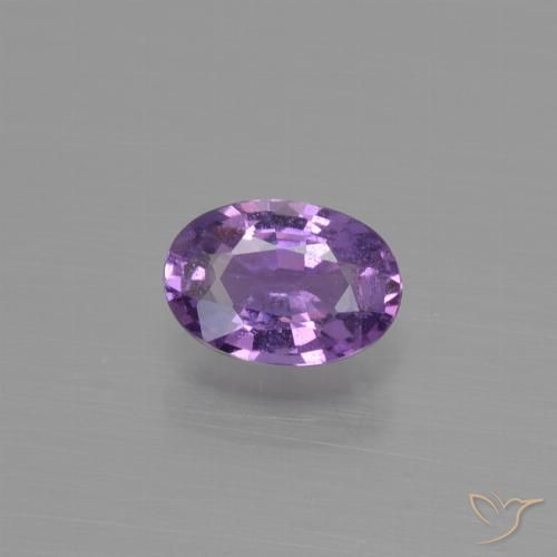 0.54ct Natürlicher Mittelrosa Violett Saphir, Oval, VS