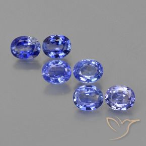 2.43 ct natürliche violett-blau Saphir-Edelsteine, Oval, VS