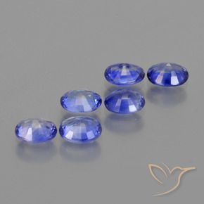 2.43 ct natürliche violett-blau Saphir-Edelsteine, Oval, VS