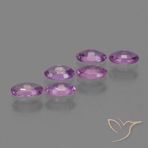 1.54 ct natürliche Intensives Pink-Lila Saphir-Edelsteine, Oval, VS
