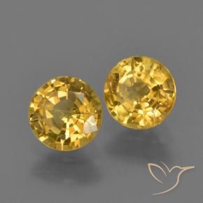 1.17 ct natürliche gold-orange Saphir-Edelsteine, Runden, VS
