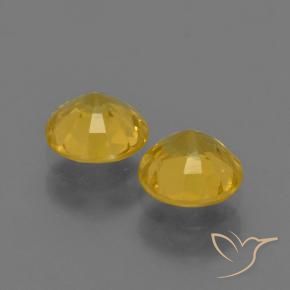 1.17 ct natürliche gold-orange Saphir-Edelsteine, Runden, VS