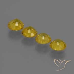 2.34 ct natürliche Gelblich Gold Saphir-Edelsteine, Runden, VS