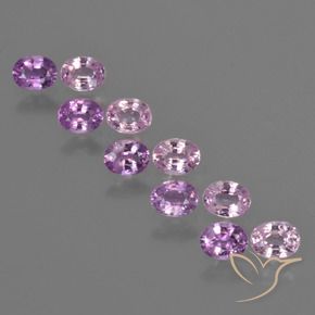 2.31 ct natürliche Intensives Lila Saphir-Edelsteine, Oval, VS