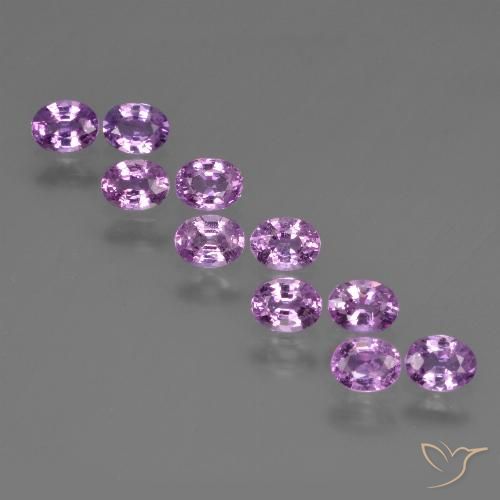 2.29 ct natürliche violett-lila Saphir-Edelsteine, Oval, VS