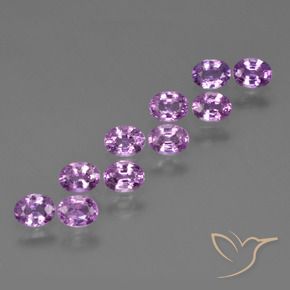 2.29 ct natürliche violett-lila Saphir-Edelsteine, Oval, VS