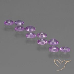 2.29 ct natürliche violett-lila Saphir-Edelsteine, Oval, VS