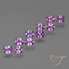 2.28 ct natürliche Mittel-Dunkelviolett Saphir-Edelsteine, Oval, VS