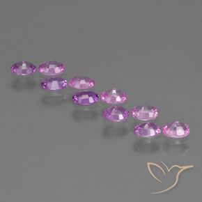 1.94 ct natürliche Mittelviolett Saphir-Edelsteine, Oval, VS