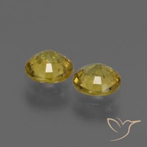 0.79 ct natürliche Herbstgelb Saphir-Edelsteine, Runden, VS