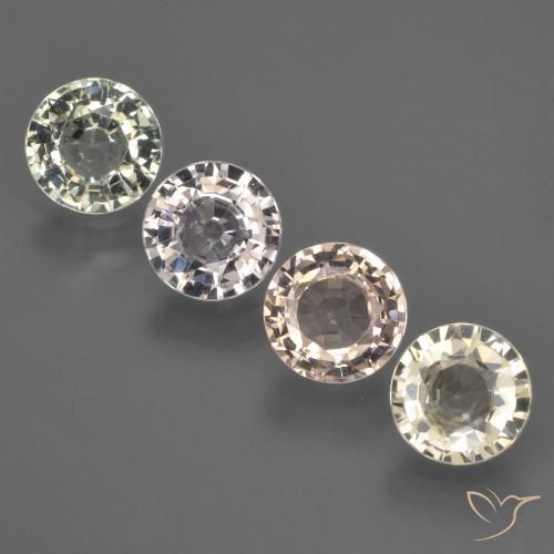 3.26 ct natürliche Mehrfarbig Saphir-Edelsteine, Runden, VS